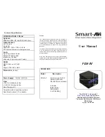 Preview for 1 page of SMART-AVI FDX-RXAV User Manual