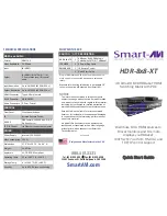 SMART-AVI HDR-8X8-XT Quick Start Manual preview