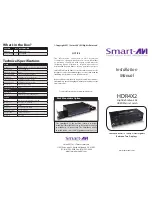 SMART-AVI HDR4X2 Installation Manual preview