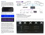 Preview for 2 page of SMART-AVI HDR8x8 LP Quick Start Manual