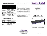 SMART-AVI HDX-4000 Installation Manual preview