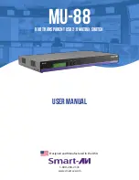 SMART-AVI MU-88 User Manual preview
