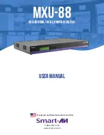 Preview for 1 page of SMART-AVI MXU-88 User Manual