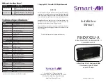 Preview for 1 page of SMART-AVI RK-DVX2U-A-RX4S Installation Manual