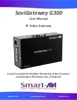 SMART-AVI SaviGateway G300 User Manual предпросмотр