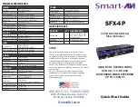 Preview for 1 page of SMART-AVI SFX-4P Quick Start Manual