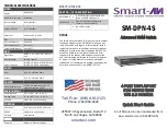 SMART-AVI SM-DPN-4S-S Quick Start Manual preview