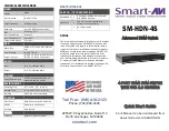 SMART-AVI SM-HDN-4S-S Quick Start Manual preview