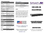 Preview for 1 page of SMART-AVI SM-UHN-4S Quick Start Manual