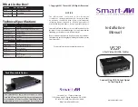 SMART-AVI VS2P Installation Manual preview