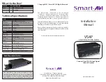 SMART-AVI VS4PS Installation Manual preview