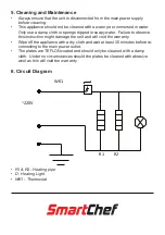 Preview for 4 page of Smart Chef HWB-1S Installation, Operation And Care Manual