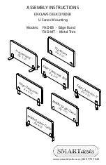 SMART desks FAD-EB Assembly Instructions Manual предпросмотр