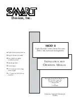 Preview for 2 page of SMART Devices Mod 8 Installation And Operation Manual