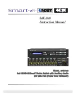 Preview for 1 page of smart-e S4K-8x8 Instruction Manual