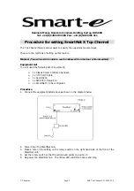 smart-e SmartNet X Top Channel Manual preview