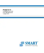 Предварительный просмотр 1 страницы SMART Embedded Computing PCIE-7217 Installation And Use Manual