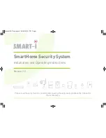 Preview for 1 page of Smart I SmartHome Security System Installation And Operating Instructions Manual