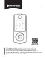 Smart Lock DEADBLOT Installation Instructions Manual preview