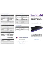 Preview for 1 page of Smart-M DVNET-16Pro User Manual