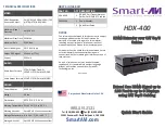 Smart-M HDX-400 Quick Start Manual preview