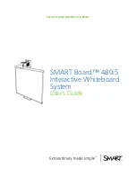 Smart Technologies SMART Board 480 User Manual preview