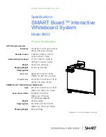 Preview for 1 page of Smart Technologies SMART Board 680i3 Specifications