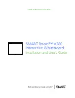 Preview for 1 page of Smart Technologies SMART Board V280 Installation And User Manual