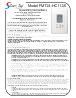 Preview for 1 page of Smart temp FMT24-HC113S Operating Instructions