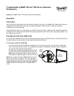 SMART Board 600 Series Troubleshooting Manual preview