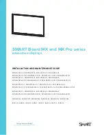 SMART Board MX Pro Series Installation And Maintenance Manual preview