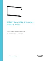 SMART Board MX V2 Series Installation And Maintenance Manual preview