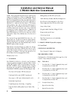 Предварительный просмотр 2 страницы SMART CTR-2000 Installation And Service Manual