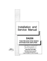 SMART DA226 Installation And Service Manual предпросмотр