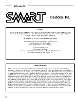 Предварительный просмотр 2 страницы SMART DIMension 3K Installation And Operation Manual