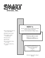 SMART MOD7a Installation And Operation Manual preview