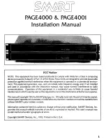 Preview for 2 page of SMART PAGE 4000 Installation And Service Manual