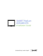 Preview for 1 page of SMART Podium ID350 Installation Manual