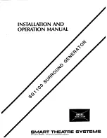 SMART SG1100 Installation And Operation Manual предпросмотр