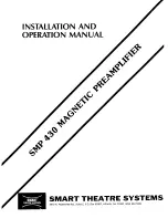 Предварительный просмотр 1 страницы SMART SMP430 Installation And Operating Manual