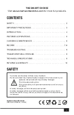 Preview for 3 page of SMART SPC810 Instruction Manual And Recipes