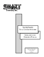 SMART TA250 Installation And Operation Manual предпросмотр