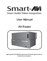 Preview for 1 page of SmartAVI AV Router User Manual