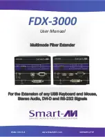 SmartAVI FDX-3000S User Manual preview