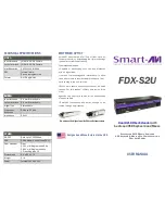 SmartAVI FDX-S2U User Manual preview