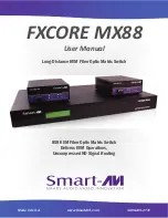 Preview for 1 page of SmartAVI FXCORE MX88 User Manual