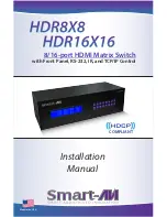 SmartAVI HDR16X16 Installation Manual preview