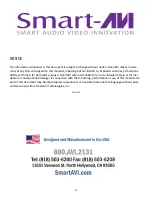 Preview for 20 page of SmartAVI MXC-HD32X32S User Manual