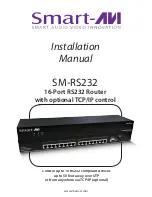 Preview for 1 page of SmartAVI SM-RS232 Installation Manual