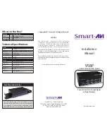 Preview for 1 page of SmartAVI VS8P Installation Manual